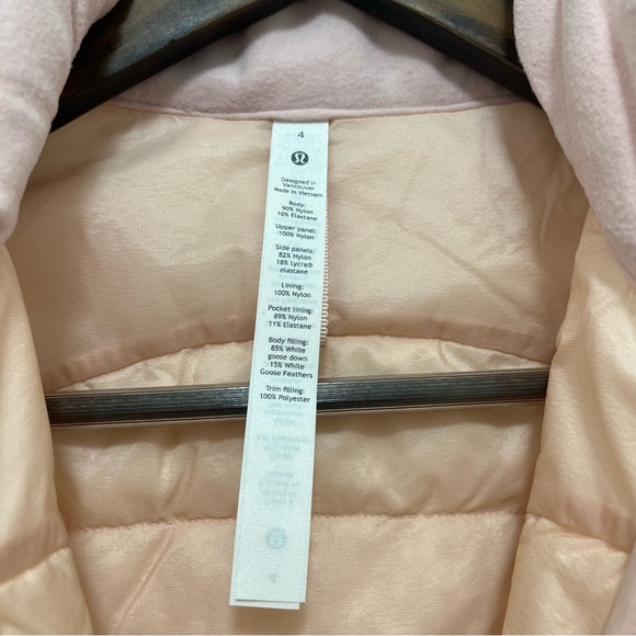 Lululemon Down for It All Vest Pink Mist Size 4 - Picture 8 of 13